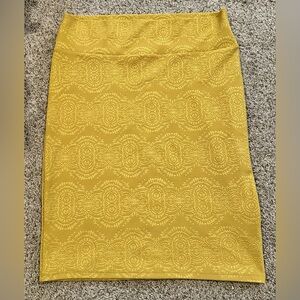 XL LuLaRoe Cassie Skirt Mustard/Yellow